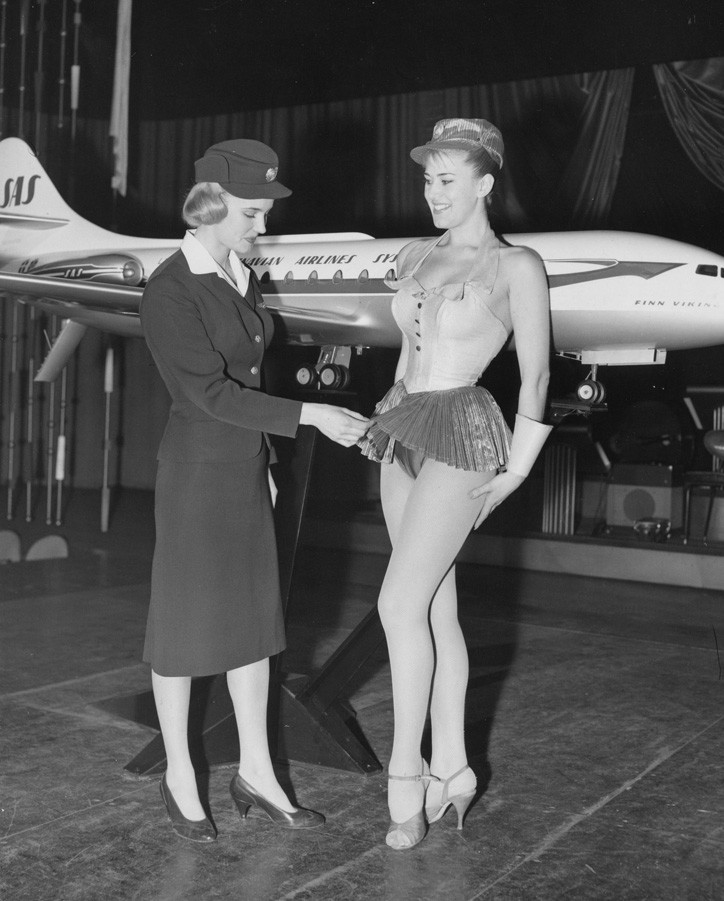 23 Year Old Swedish Sas Stewardess Birgitta Lindman 1958 NSF
