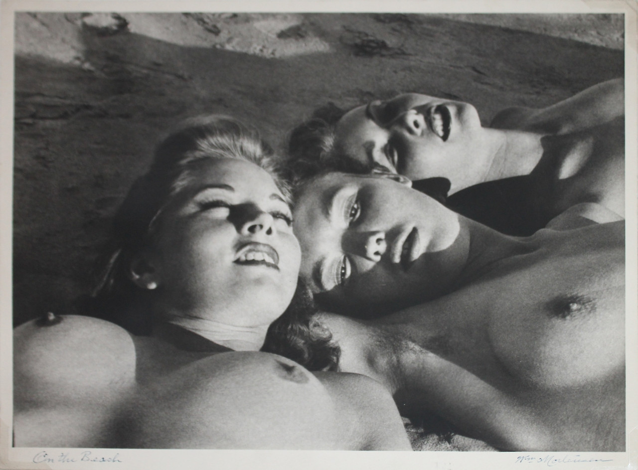 3 Friends On The Beach Photographer Unknown Ca 1951 NSF
