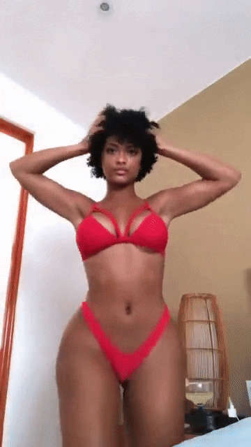 A Beautiful Ebony With Thick Afro NSFW