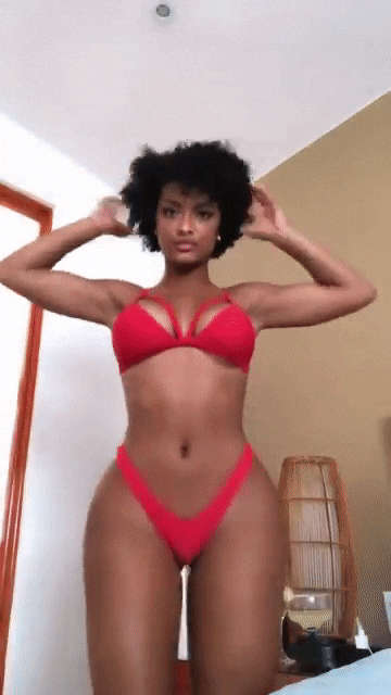 A Beautiful Ebony With Thick Afro NSFW