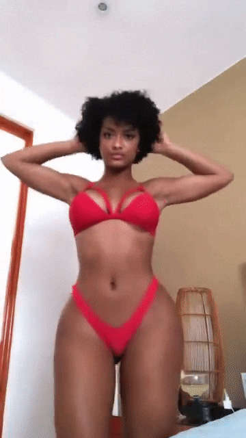 A Beautiful Ebony With Thick Afro NSFW