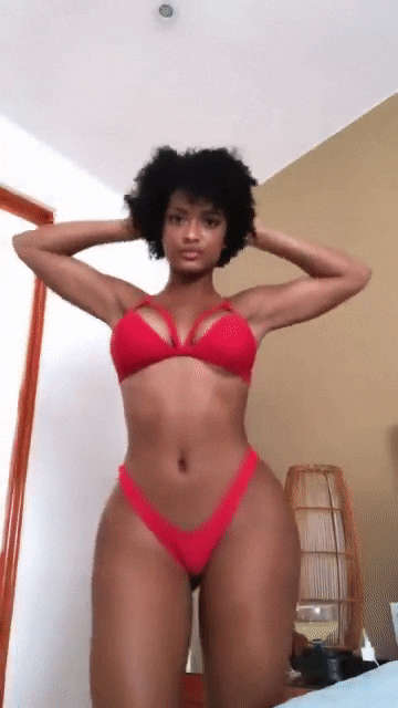 A Beautiful Ebony With Thick Afro NSFW