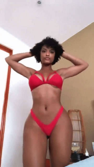 A Beautiful Ebony With Thick Afro NSFW