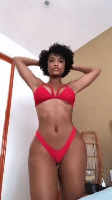 A Beautiful Ebony With Thick Afro NSFW