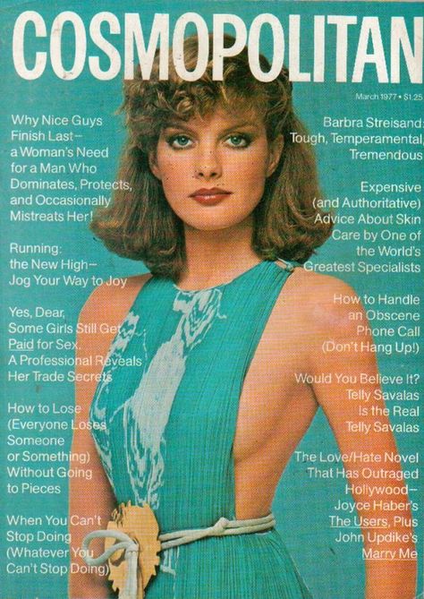 A March 1977 Cosmopolitan Magazine Issue Featuring Rene Russo On The Cover NSF