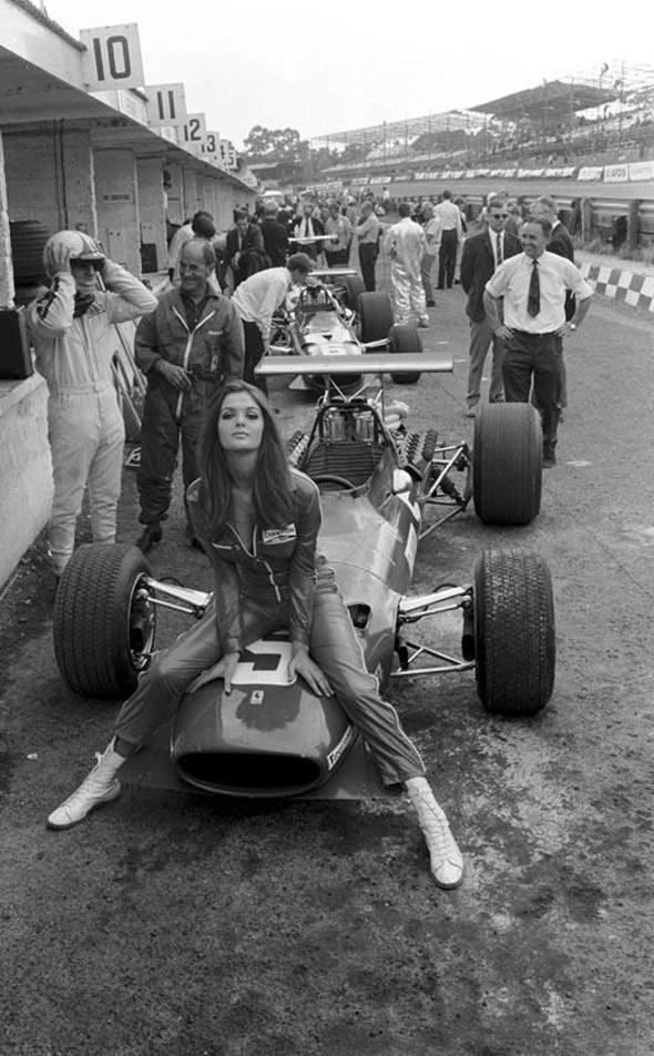 A Pretty Woman And A Very Fast Ferrari 1968 NSF