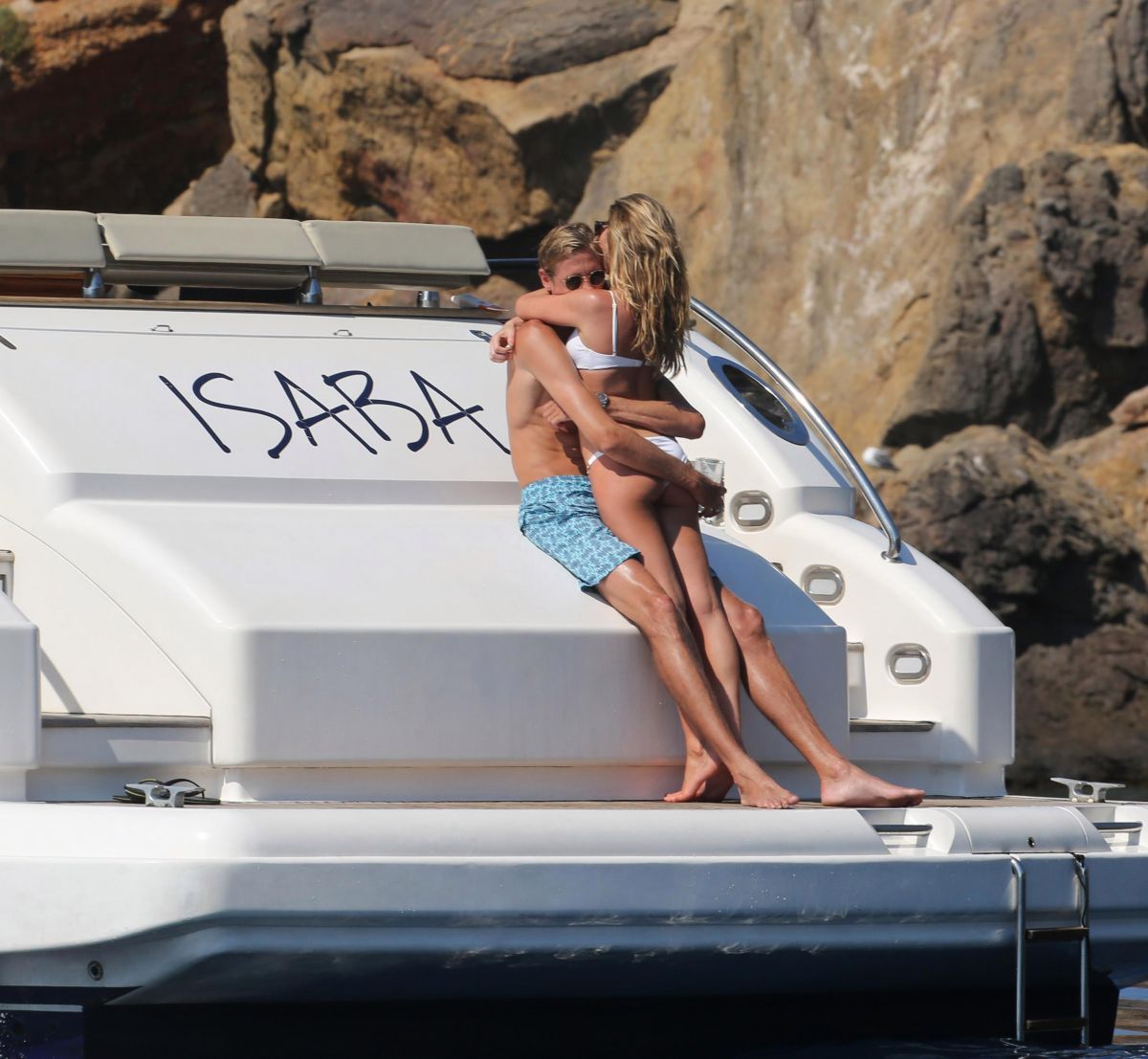 Abigail Abbey Clancy Bikini Yacht Mallorca