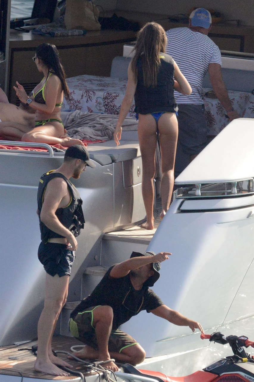 Alessia Tedeschi Bikini Yacht Formentera