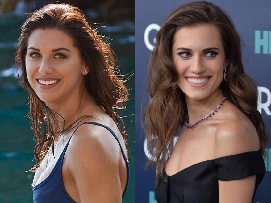 Alex Morgan And Actress Allison Williams Look So Alike Any Other Example Like Thi