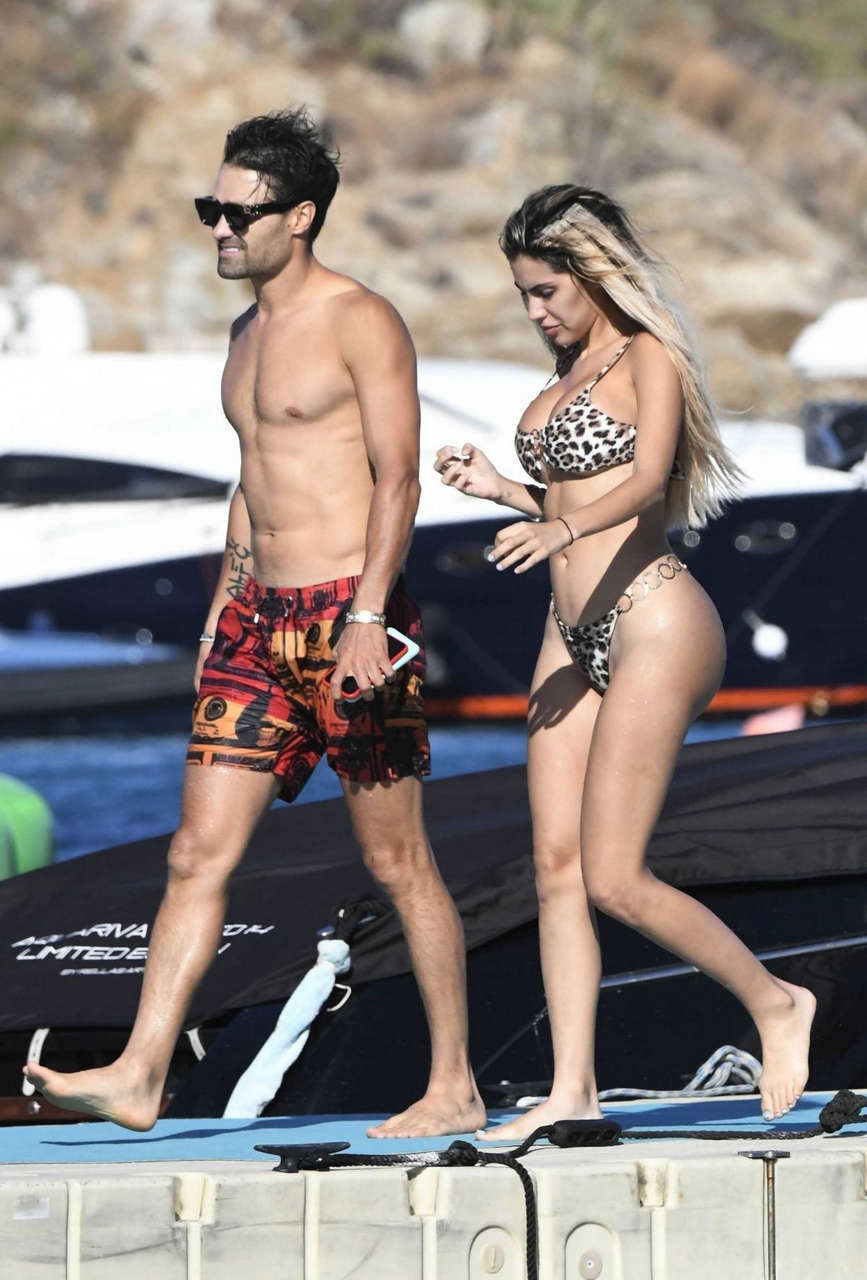 Alexa Dellanos Bikini Vacation Mykonos