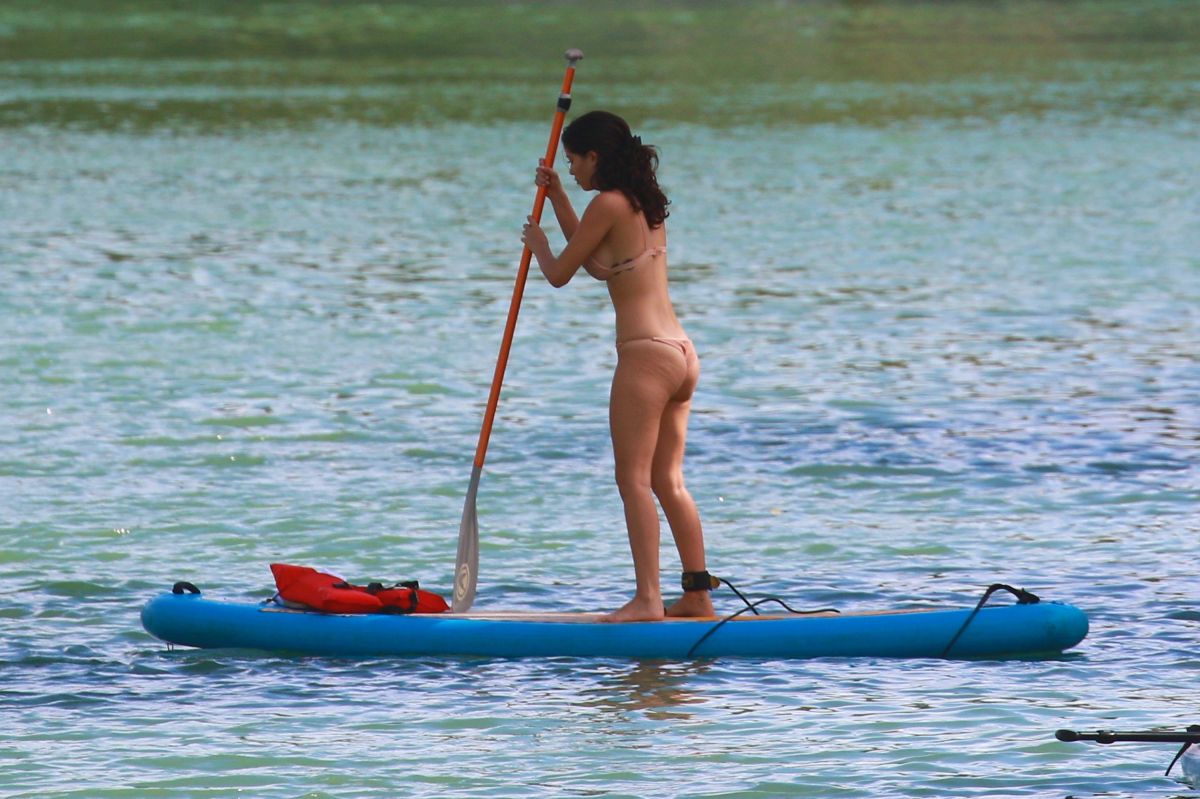 Alexandra Rodriguez Bikini Paddle Boarding Miami