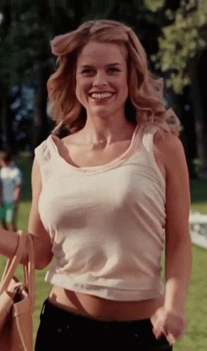 Alice Eve Being Very Bouncy NSFW