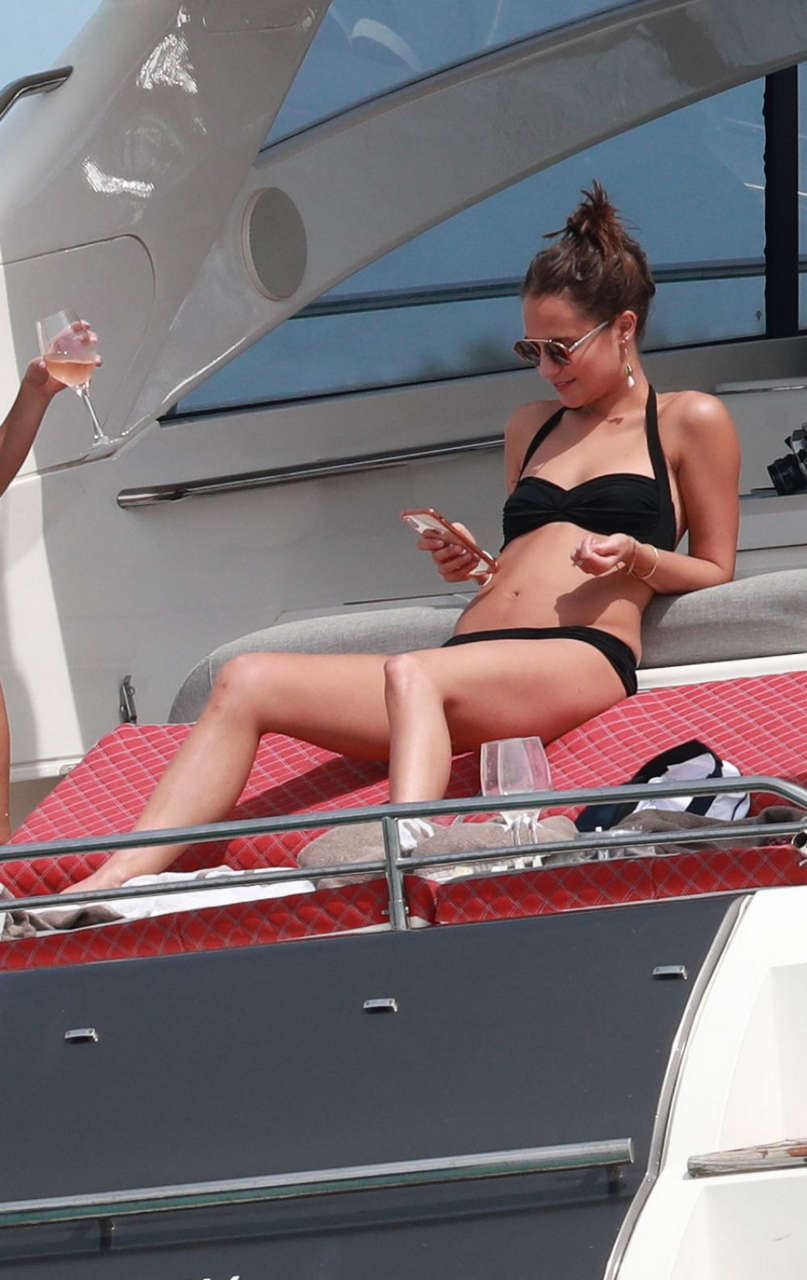 Alicia Vikander Bikini Holidays Ibiza