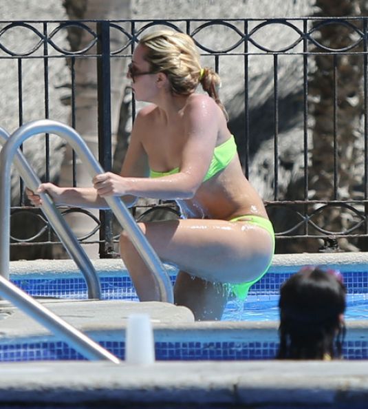 Amanda Bynes Bikini Pool Cabo San Lucas