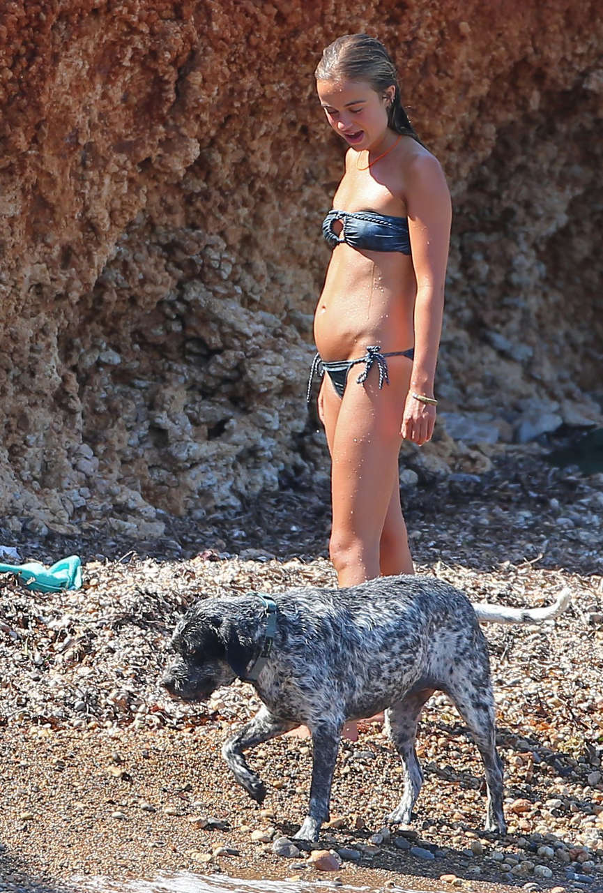 Amelia Windsor Bikini Beach Ibiza