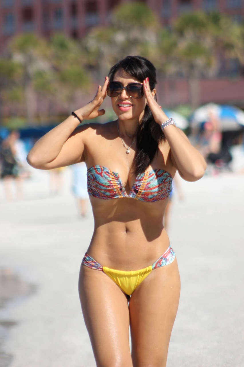 Andrea Calle Bikini Beach Miami