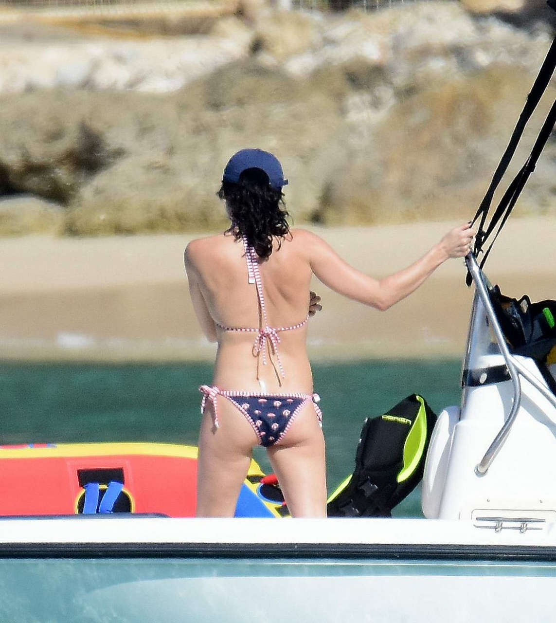 Andrea Corr Bikini Boat Barbados