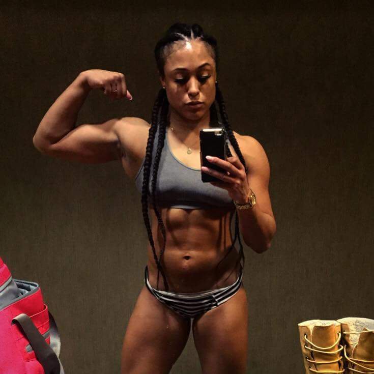 Angela Okon Muscles