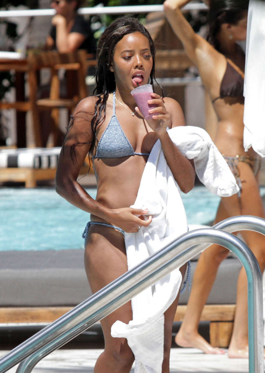 Angela Simmons Bikini Beach Miami