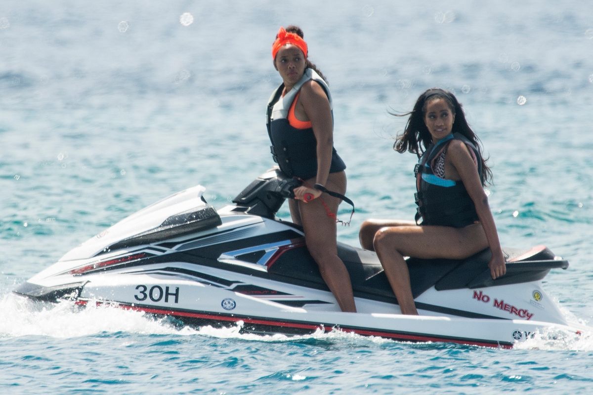 Angela Simmons Bikini Boat Barbados