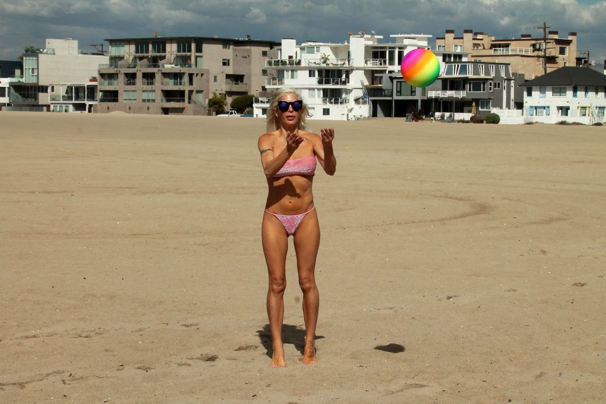 Angelique Frenchy Morgan Bikini Beach Malibu