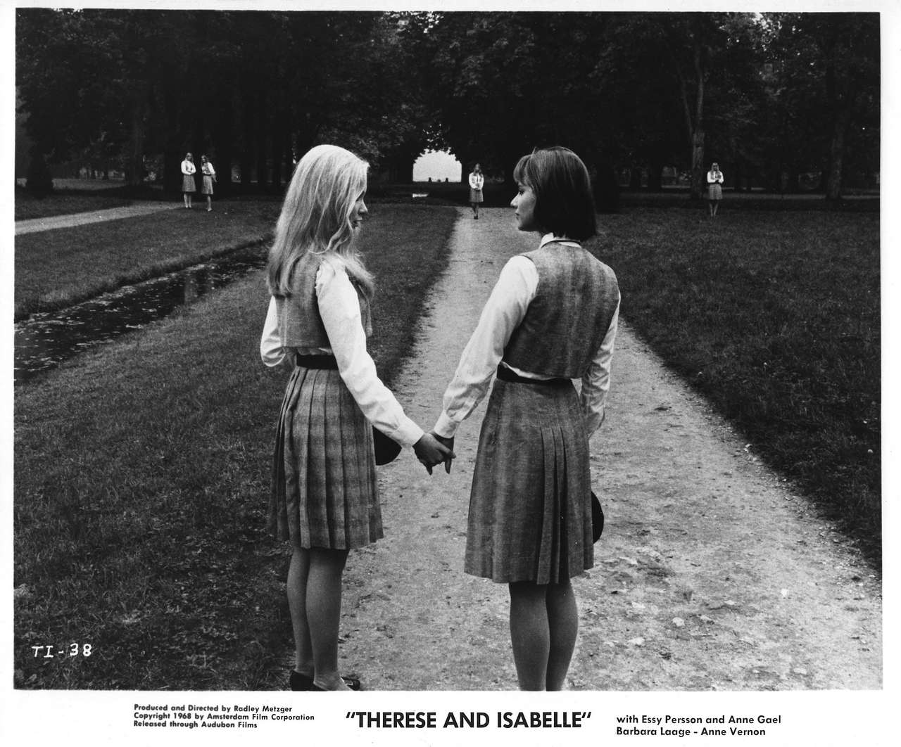 Anna Gael Andamp Essy Persson Promotional Still For The French Film Therese And Isabelle 1968 NSF