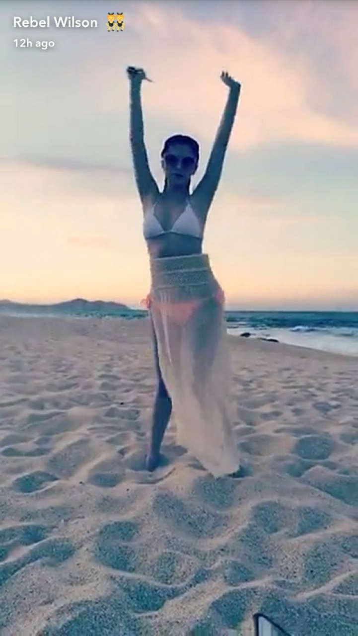 Anna Kendrick Bikini Beach 05 13 2017 Snapchat Pictures