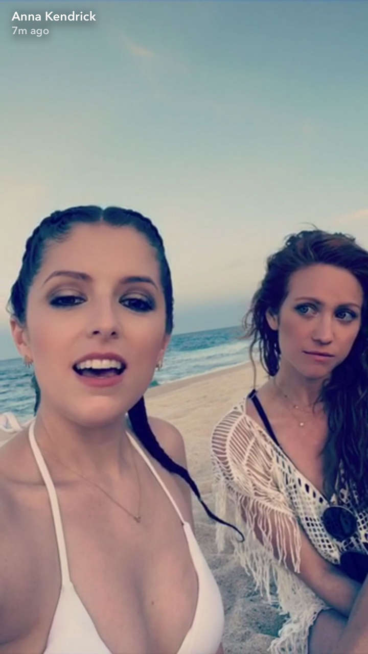 Anna Kendrick Bikini Beach 05 13 2017 Snapchat Pictures