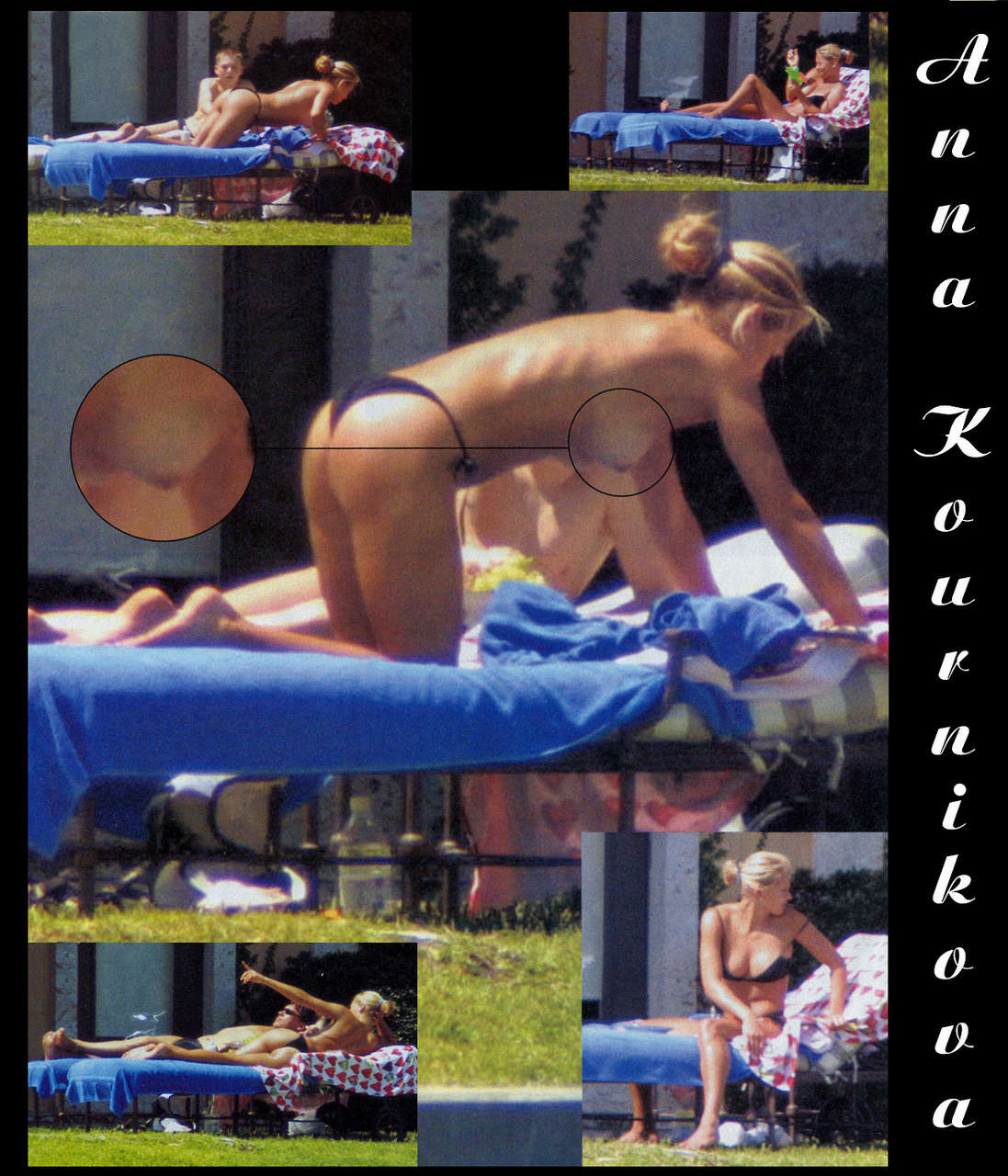 Anna Kournikova Topless Sunbathing NSFW