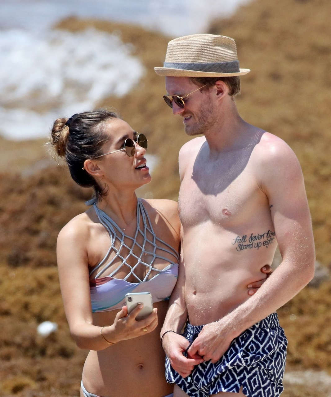 Anna Sharypova Bikini And Andre Schurrle Beach Tulum