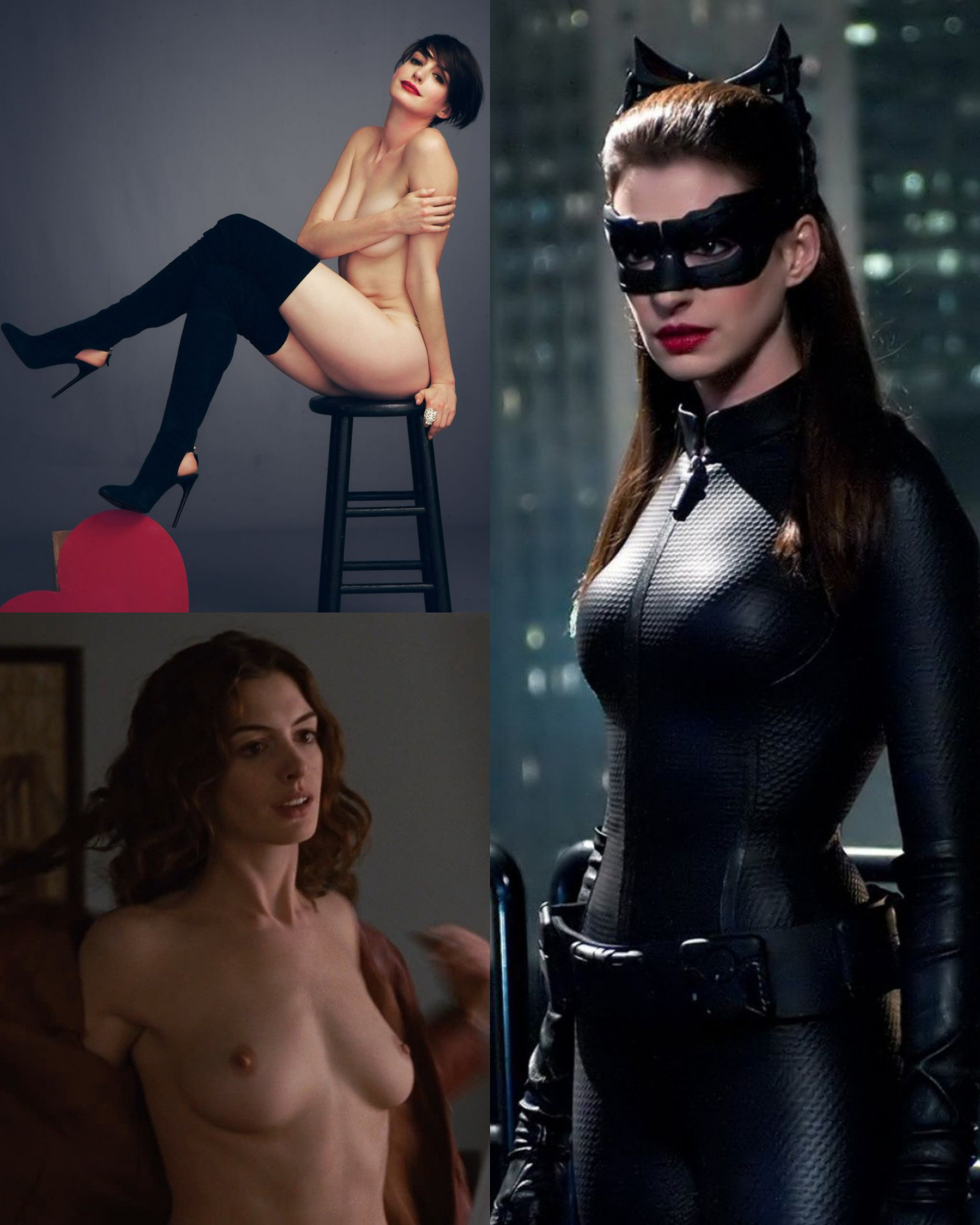 Anne Hathaway Aka Catwoman NSF