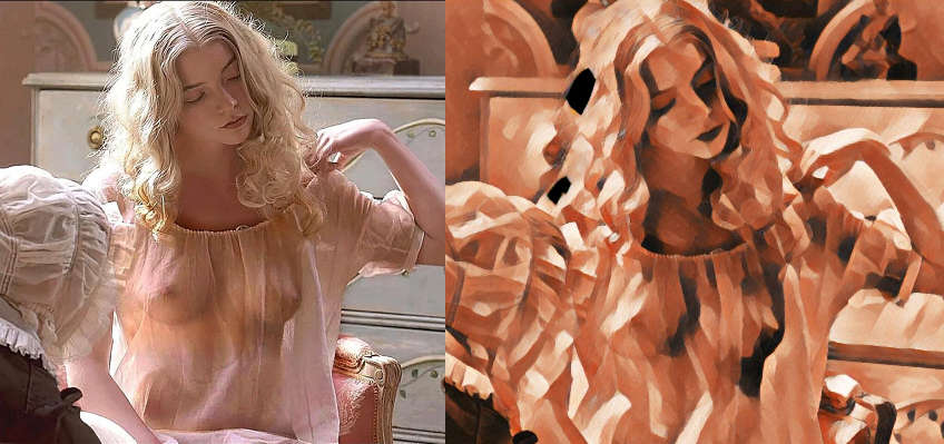 Anya Taylor Joys See Through Top As A Painting In Emma 2020 NSF