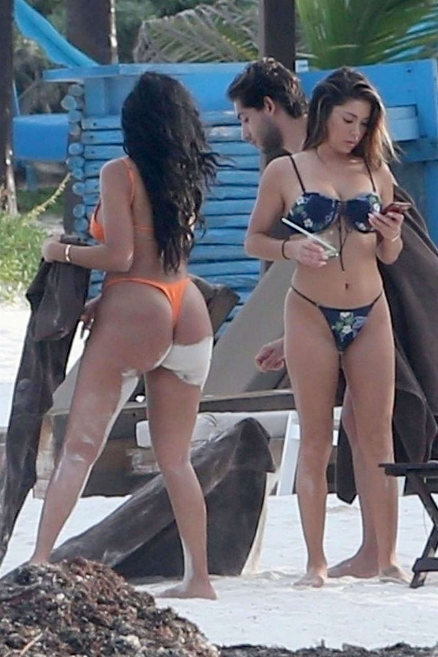Arianny Celeste And Tania Maria Bikinis Beach Tulum