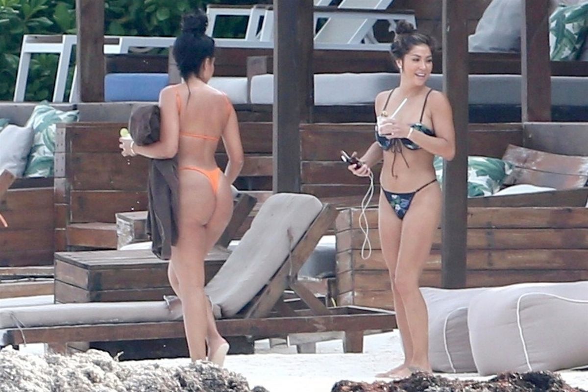 Arianny Celeste And Tania Maria Bikinis Beach Tulum