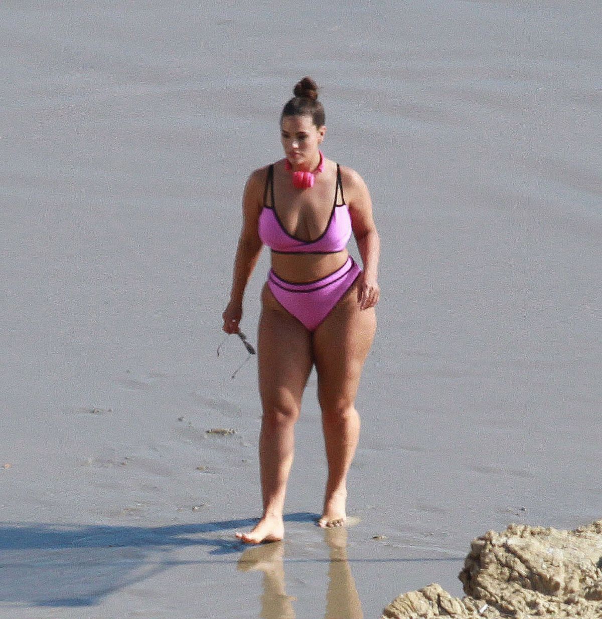 Ashley Graham Bikini Beach Los Angeles