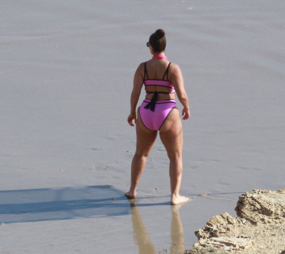 Ashley Graham Bikini Beach Los Angeles