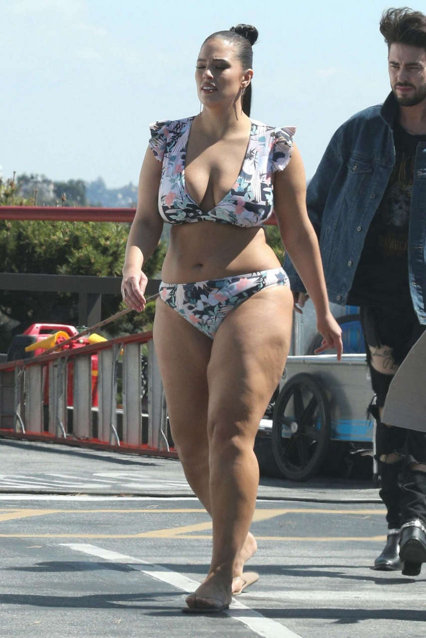 Ashley Graham Bikini Photoshoot Los Angeles