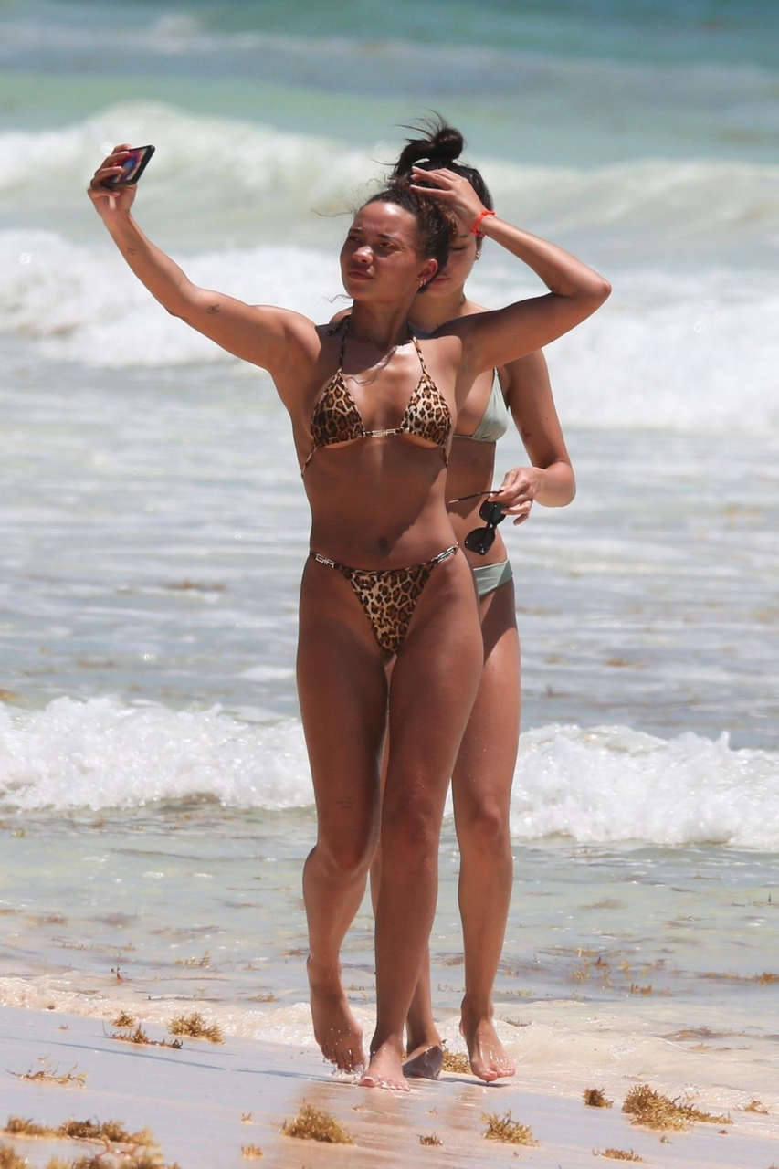 Ashley Moore Bikini Beach Tulum