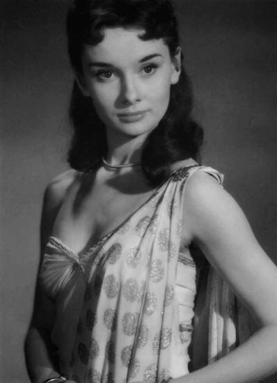 Audrey Hepburns Costume Test Shot For The Role Of Lygia In The Film Quo Vadis In 1949 NSF