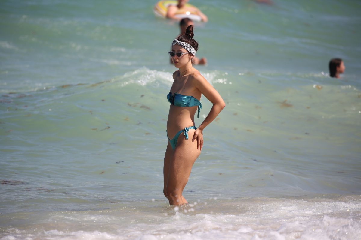Aurora Ramazzotti Bikini Beach Miami