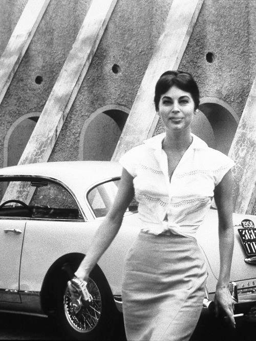 Ava Gardner Et Sa Facel Vega Excellence 1958 NSF