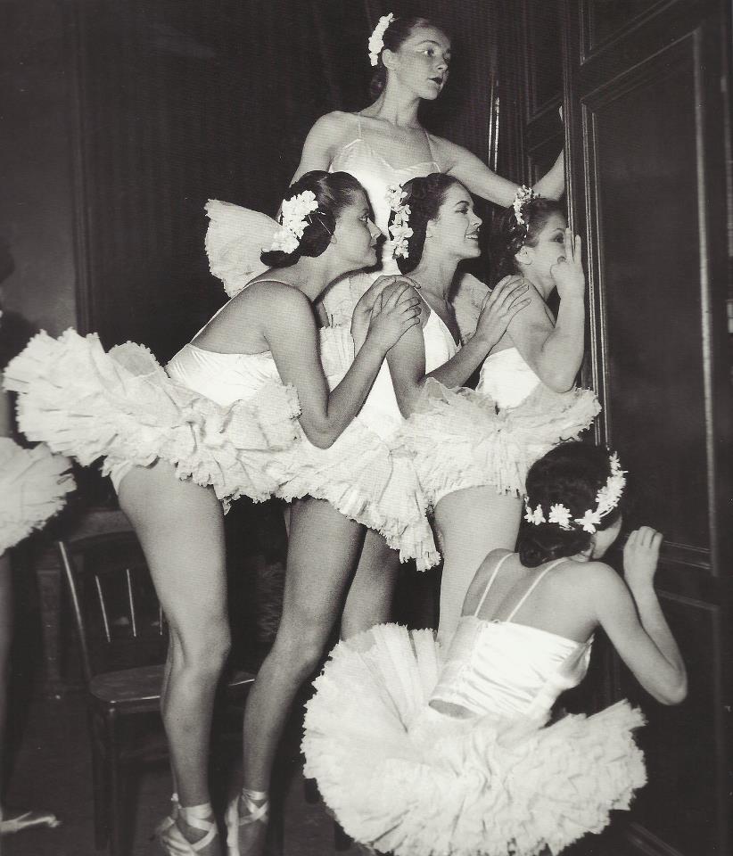 Ballerinas In The Wings At The Conservatoire De Paris 1948 NSF
