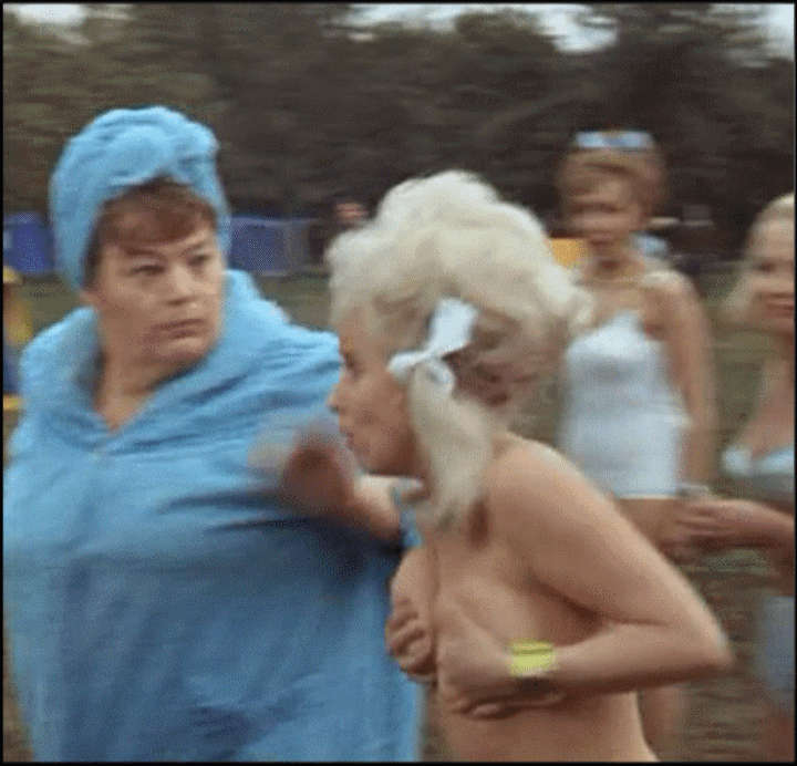 Barbara Windsor Carry On Camping NSFW