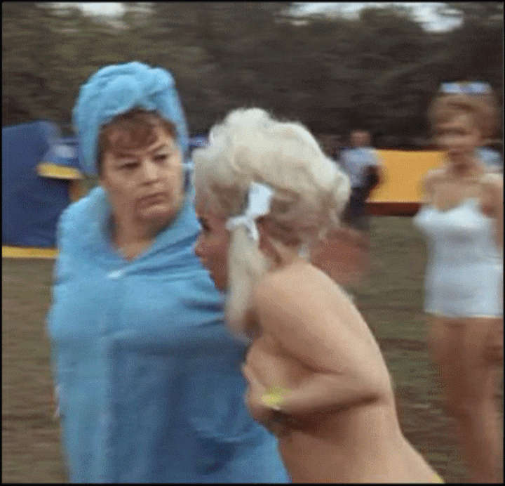 Barbara Windsor Carry On Camping NSFW