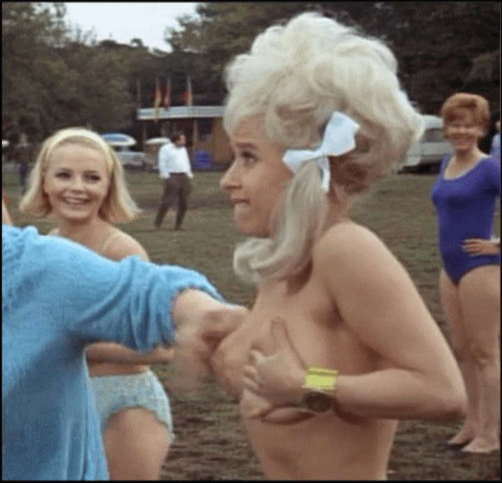 Barbara Windsor Carry On Camping NSFW