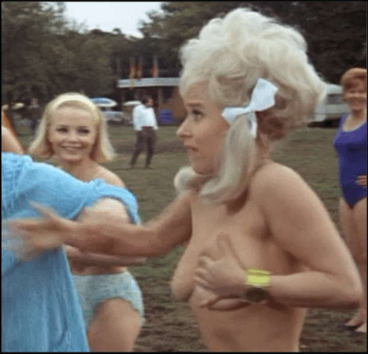 Barbara Windsor Carry On Camping NSFW