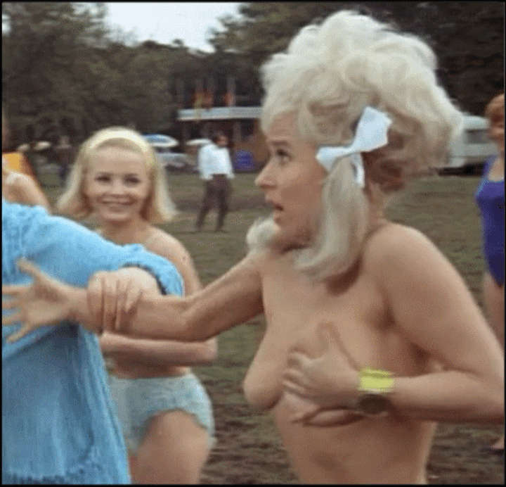 Barbara Windsor Carry On Camping NSFW