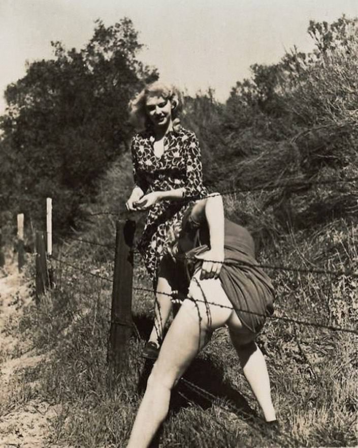 Barbed Wire Babes C 1940s NSF