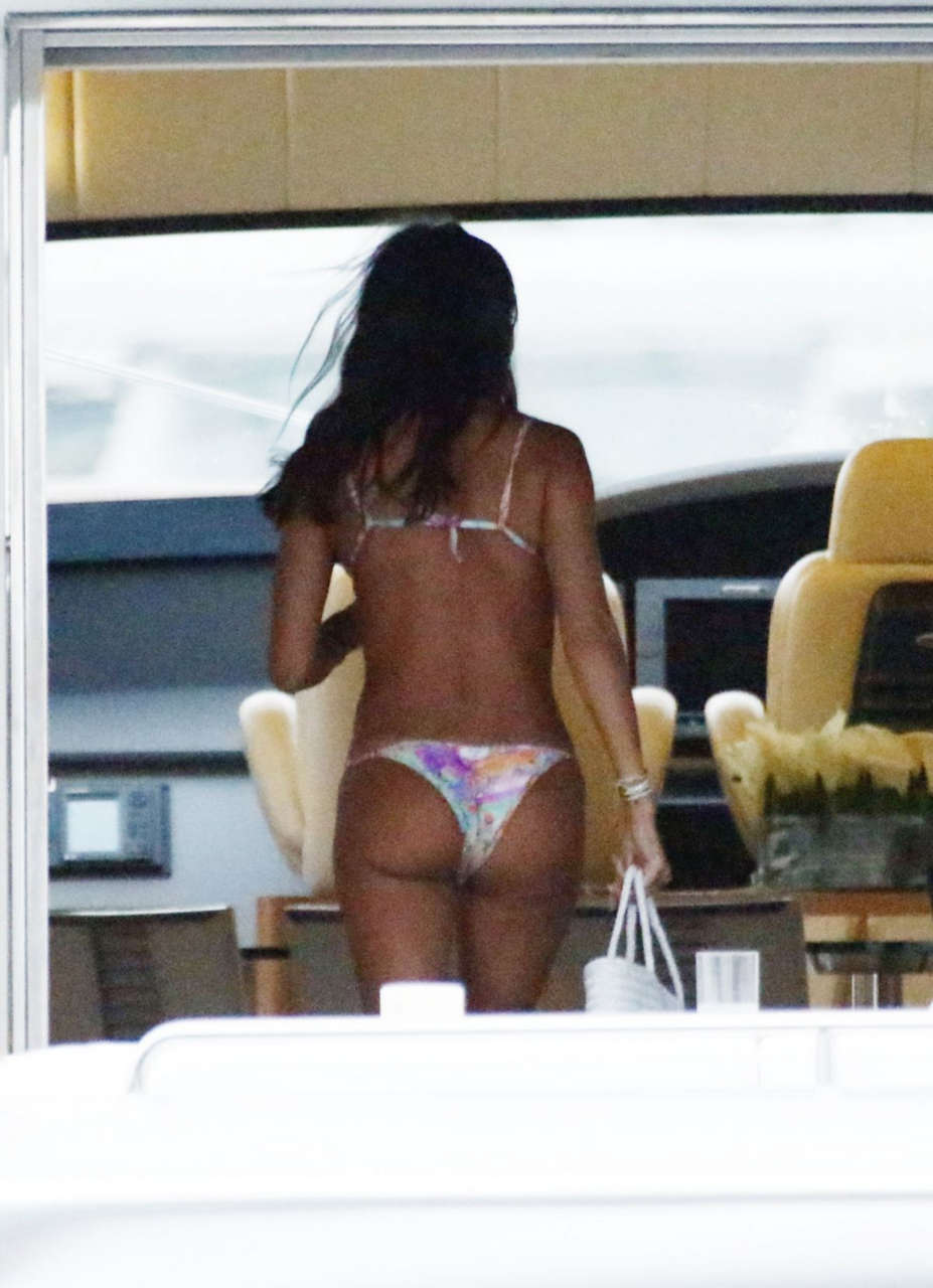 Belen Rodriguez Bikini Yacht Ibiza