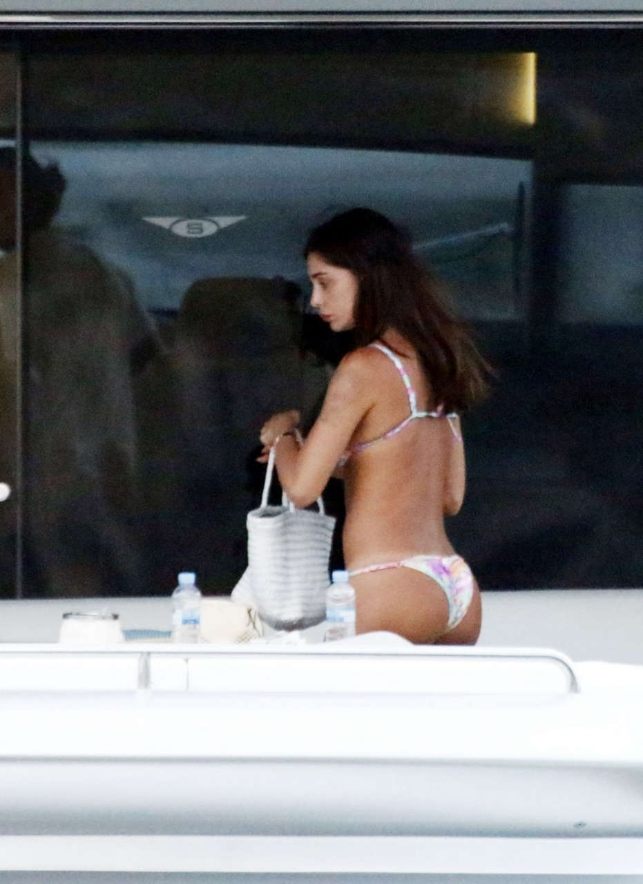 Belen Rodriguez Bikini Yacht Ibiza